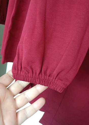 bordoUzun Kollu oysho Tunikli takım - Görsel 3