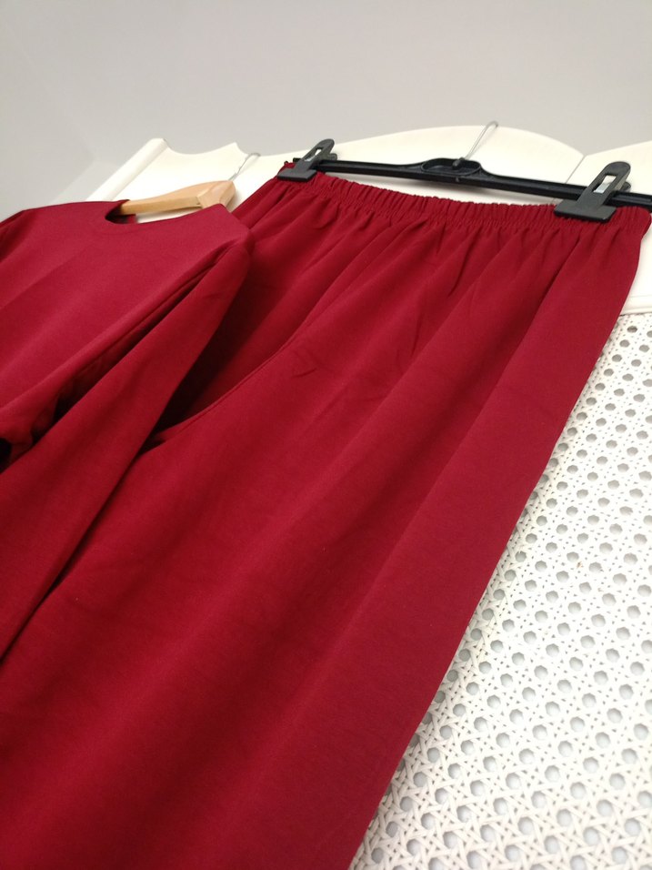 bordoUzun Kollu oysho Tunikli takım - Görsel 2