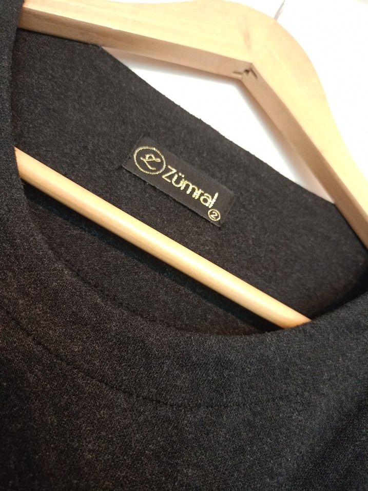 köyü füme zümral marka Uzun Kollu Salaş Kadın Elbise - Görsel 2