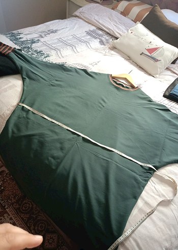 Nakışlı Bohem Kadın iki iplik penye tunik - Görsel 3