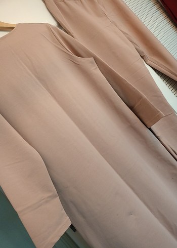 somon renk Uzun Kollu Rahat Kadın Eşofman Takımı - Görsel 3