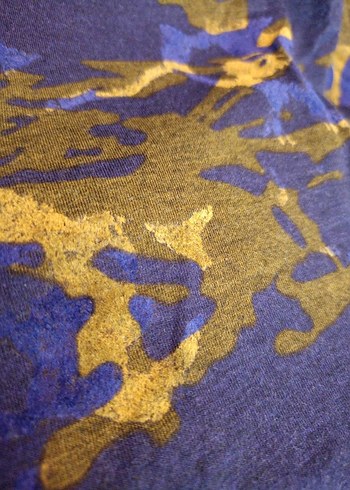 Uzun Kollu Mavi Batik Desenli Bohem Tunik - Görsel 6