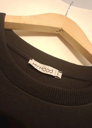 Siyah iki iplik penye tunik - Görsel 3