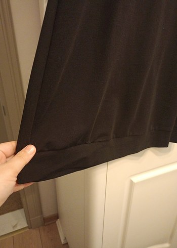 Siyah iki iplik penye tunik - Görsel 8