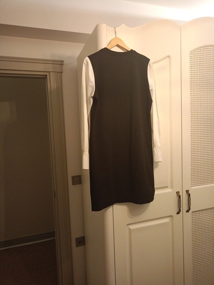 Siyah iki iplik penye tunik - Görsel 2