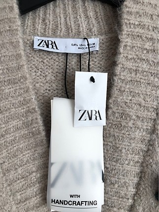 Zara Zara çiçekli kroşe hırka