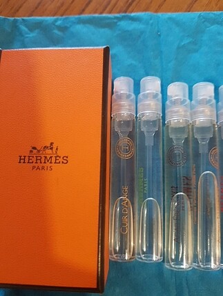  Beden Renk Hermes 7 adet orjinal parfum adet fiyati 100tl 