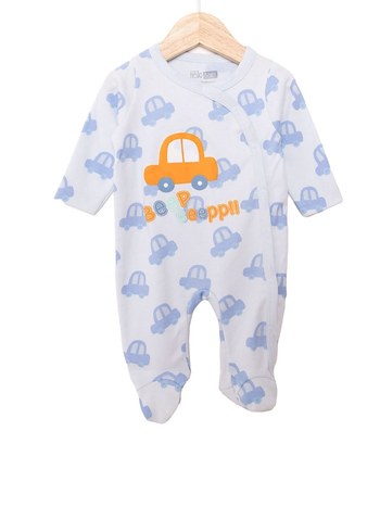 HelloBaby Mavi Baskılı Bebek Erkek Body