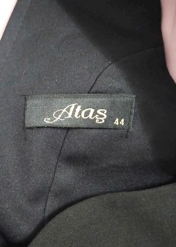 V Yaka Siyah Midi Elbise - Görsel 4