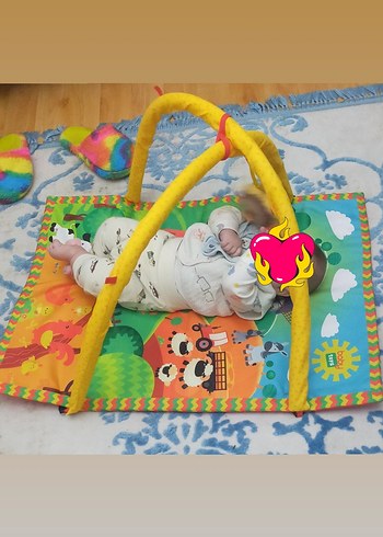 Renkli Baskılı Çocuk Oyun Minderi - Görsel 2