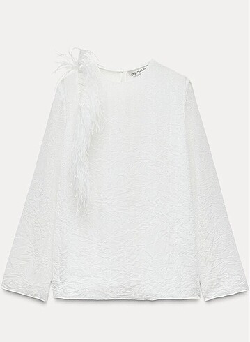 Zara ZW Collection Tüylü Gömlek