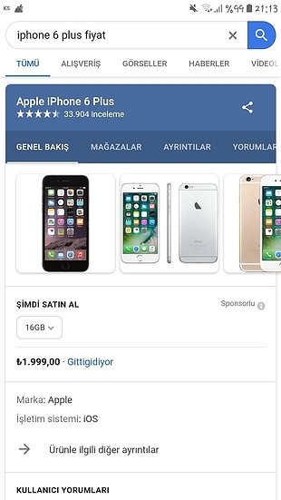 Iphone 6 Plus Telefon