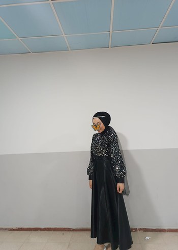 Uzun Siyah Gotik Salaş Elbise