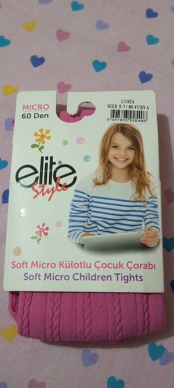 5-6 yaş soft micro külotlu çorap - Görsel 2
