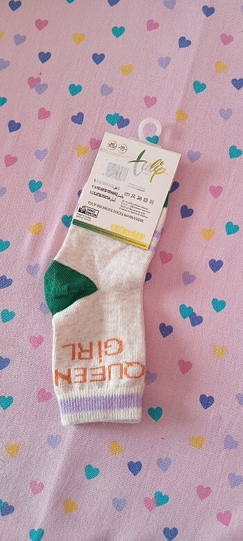 1-3 yaş kız çocuğu çorap - Görsel 2