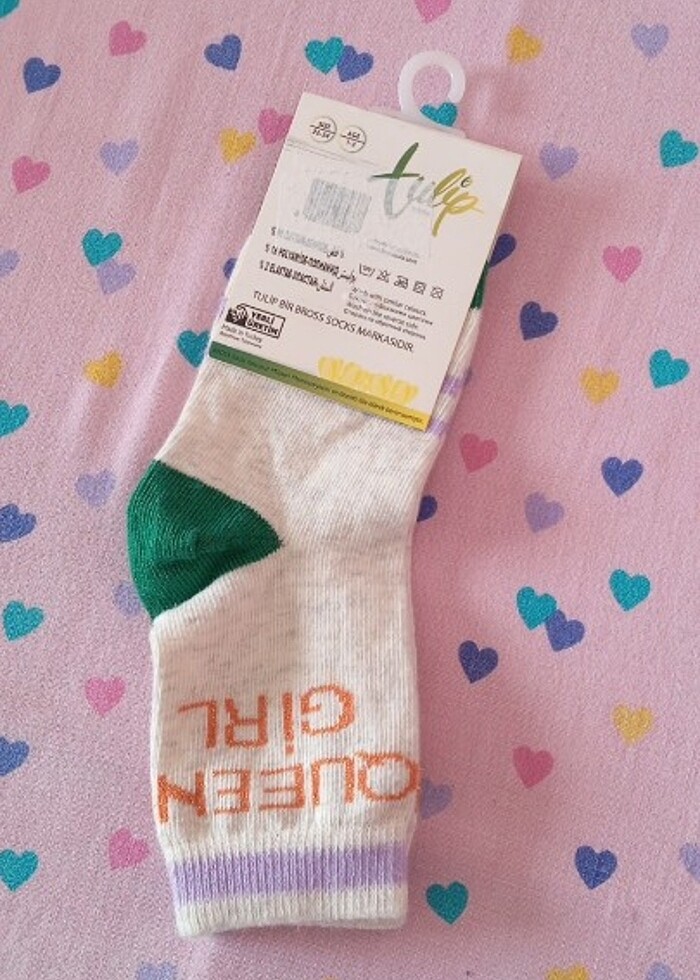 1-3 yaş kız çocuğu çorap - Görsel 2