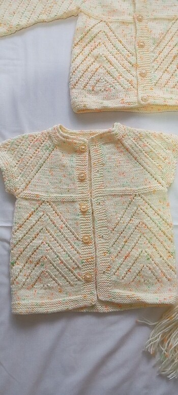 EL ÖRGÜSÜ CEKET, YELEK, ATKILI ŞAPKA TAKIMI - Görsel 4