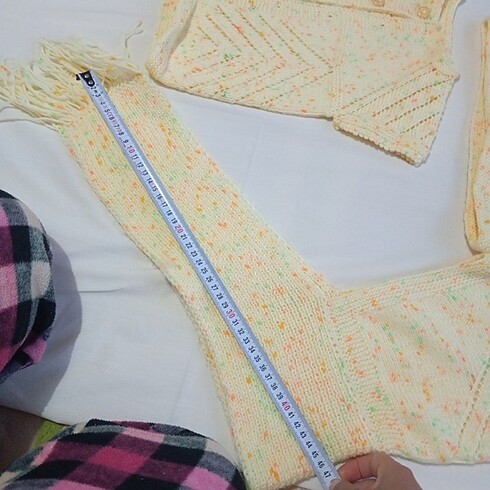 EL ÖRGÜSÜ CEKET, YELEK, ATKILI ŞAPKA TAKIMI - Görsel 8