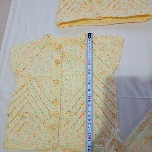 EL ÖRGÜSÜ CEKET, YELEK, ATKILI ŞAPKA TAKIMI - Görsel 11