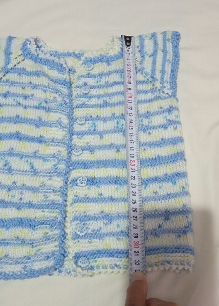 EL ÖRGÜSÜ KİZ YELEK - Görsel 3