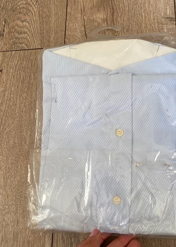 Mavi Erkek çocuk Gömlek, Uzun Kollu, Papyonlu - Görsel 4