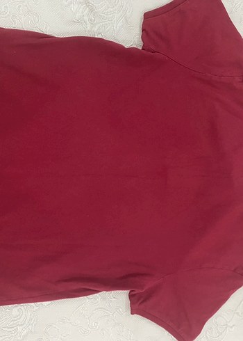 Bordo Süet Erkek Polo Tişört - Görsel 4