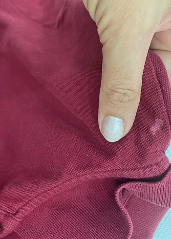 Bordo Süet Erkek Polo Tişört - Görsel 6