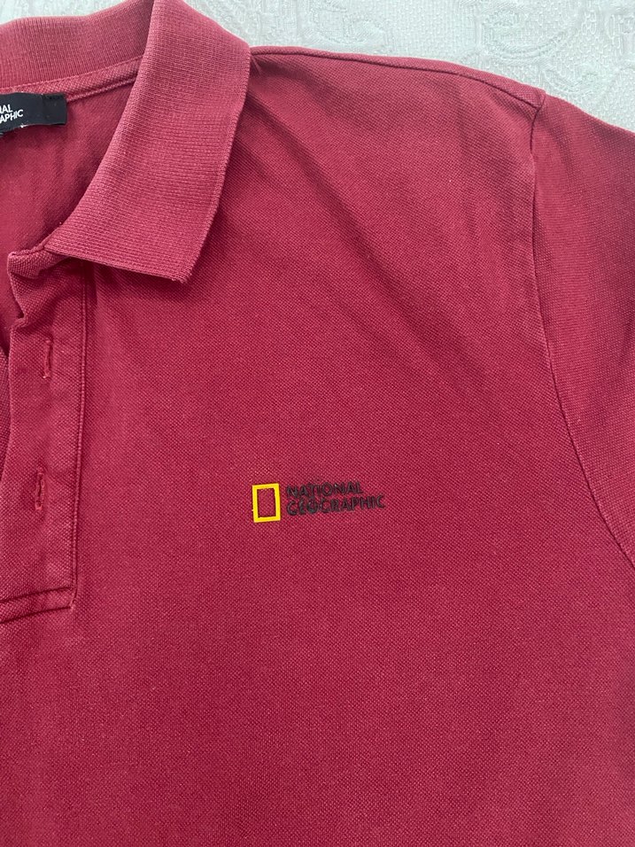 Bordo Süet Erkek Polo Tişört - Görsel 2