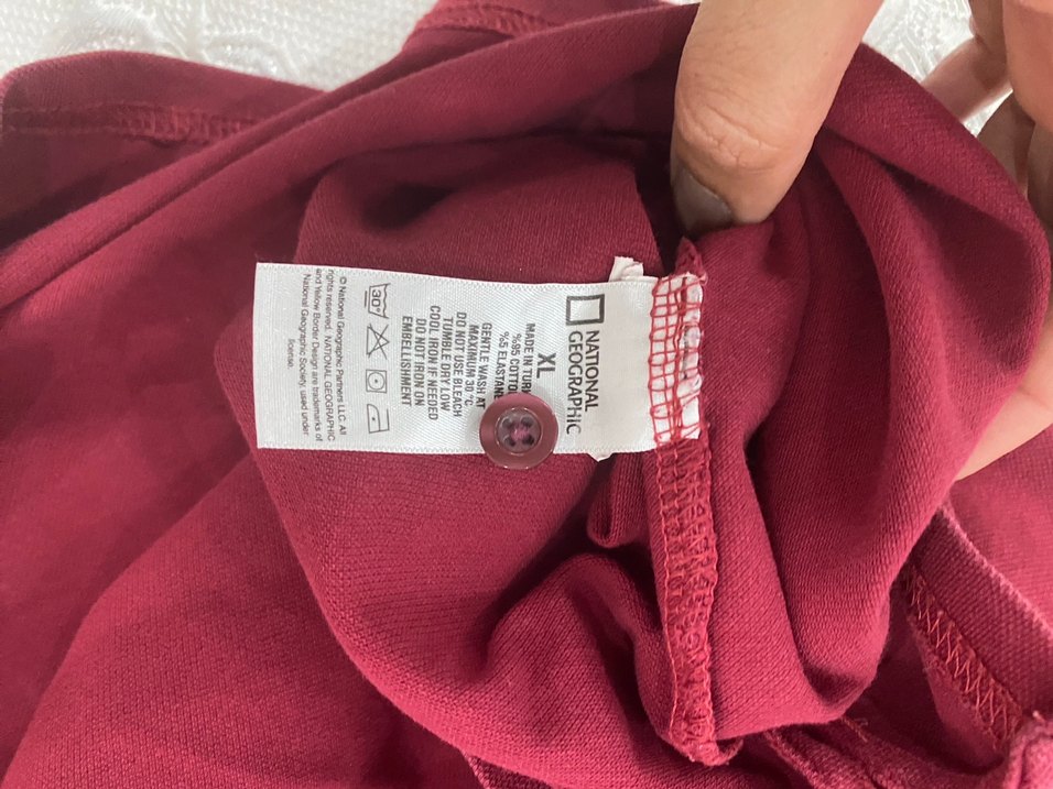 Bordo Süet Erkek Polo Tişört - Görsel 5