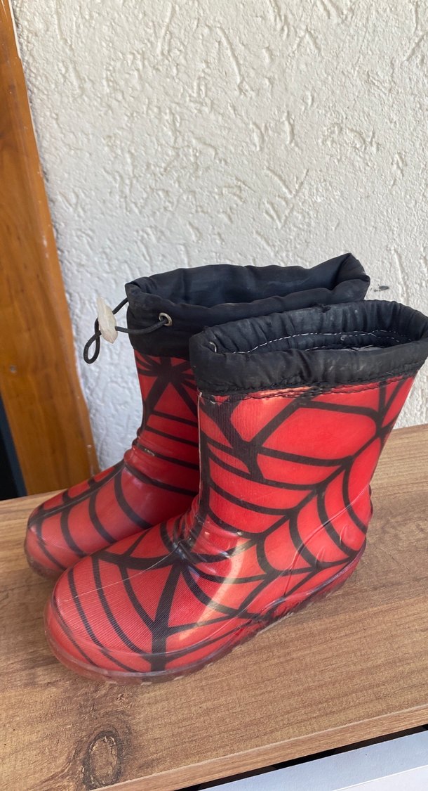 Spider Man desenli Erkek Çocuk Lastik Bot - Görsel 3