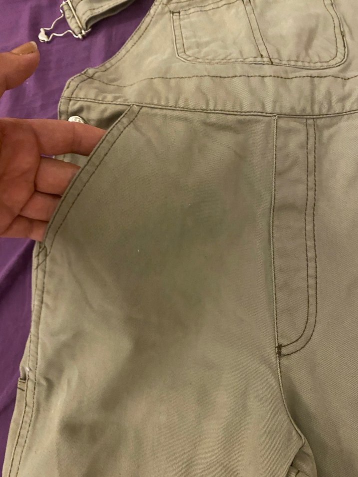 Bej  Denim Salopet - Görsel 3