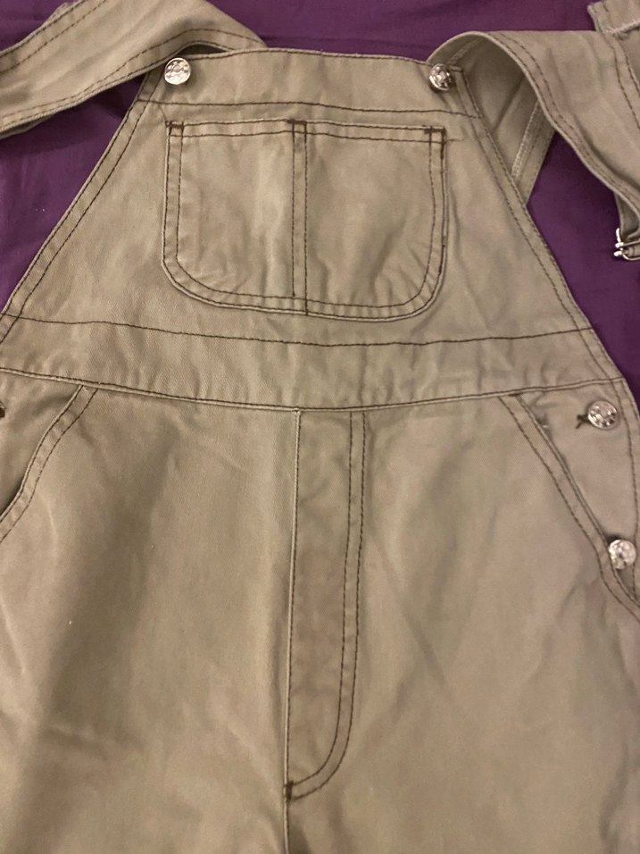 Bej  Denim Salopet - Görsel 2