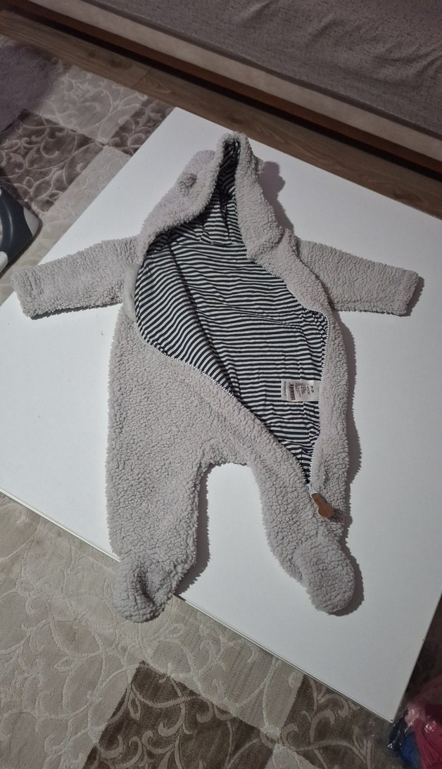 Gri Erkek Bebek  Tulum - Görsel 3