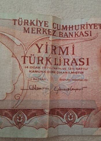 20 Türk Lirası Eski Banknot - Görsel 2