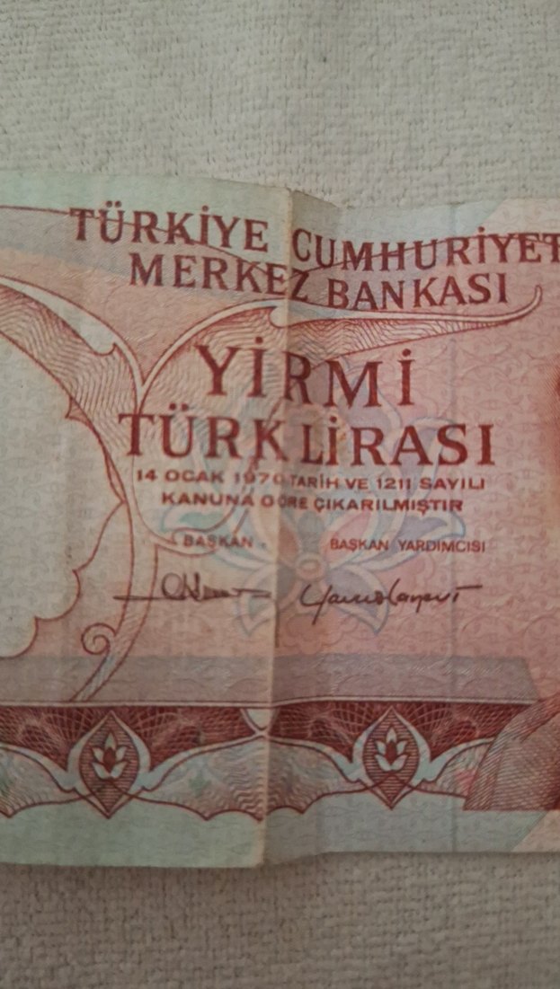 20 Türk Lirası Eski Banknot - Görsel 2
