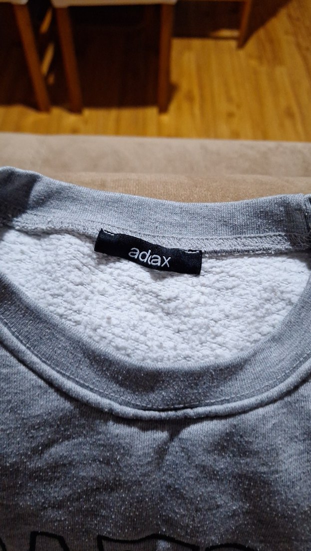 Gri Seattle Baskılı Kadın Sweatshirt - Görsel 2