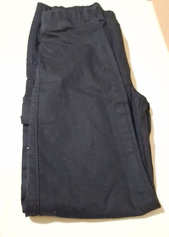 Kadın Siyah Bel Detaylı Bol Kesim Denim Pantolon - Görsel 3