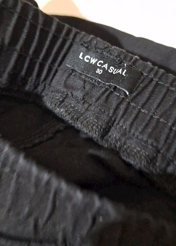 Kadın Siyah Bel Detaylı Bol Kesim Denim Pantolon - Görsel 2