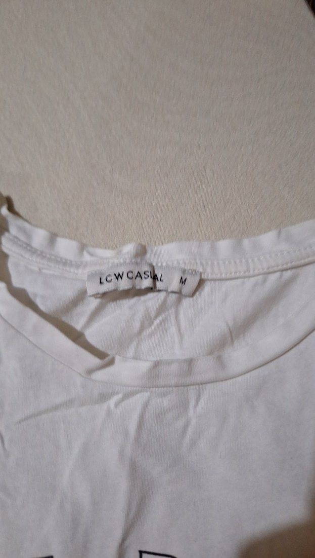 Baskılı Beyaz Kadın Tişört - Görsel 2