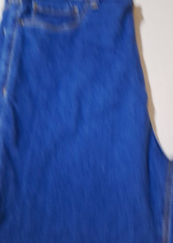 Parlak Mavi Kadın Kot Pantolon - Görsel 5