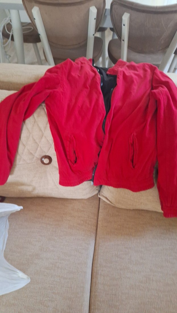 Düğmeli Siyah mevsimlik cift tarafli mont - Görsel 2