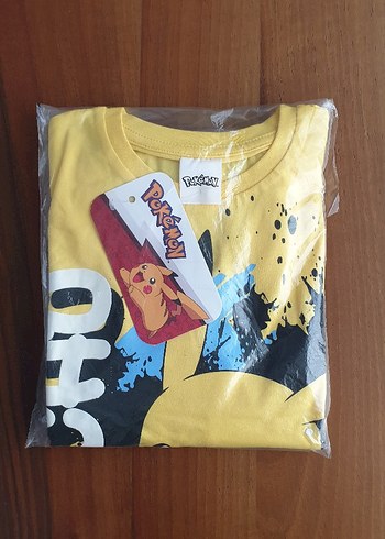 Sarı Pikachu Baskılı Uzun Kollu Çocuk Takımı - Görsel 2