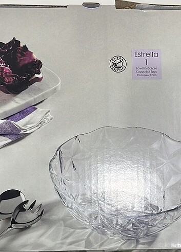 Paşabahçe estrella cam salata kasesi 