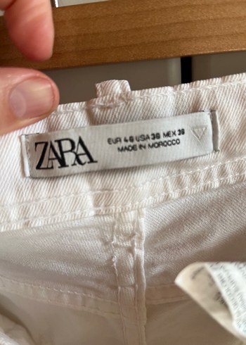 Zara Zara Beyaz Erkek Kot Pantolon