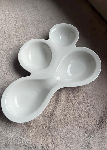 Beyaz Modern Çok Bölmeli Tabak - Görsel 2
