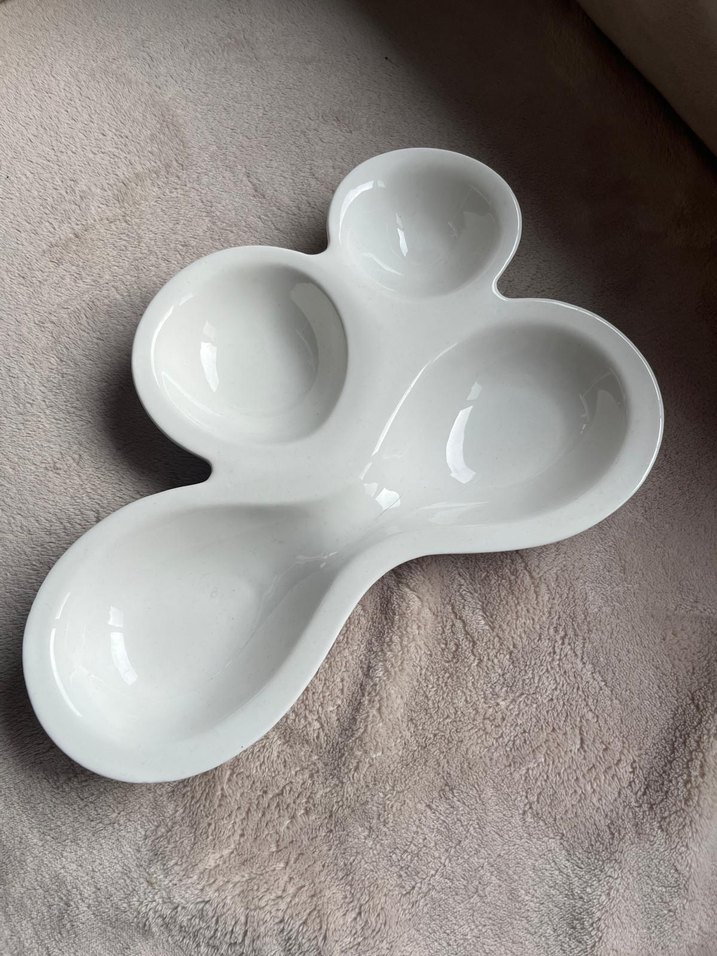 Beyaz Modern Çok Bölmeli Tabak - Görsel 2