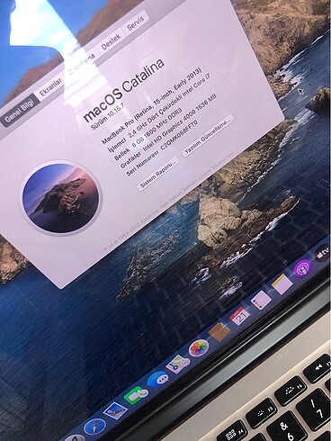 Apple Macbook pro early 2013 15
