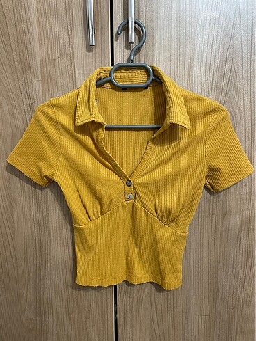 Topshop Hardal Sarı Bluz