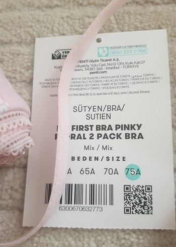 xs Beden Pembe Bohem Tarzı Pastel Sütyen
