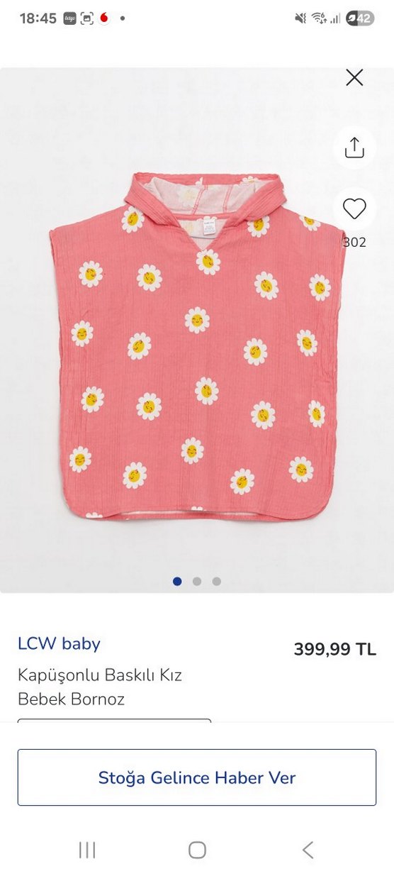 Kız Çocuk Pembe Çiçekli Bohem Panço - Görsel 4